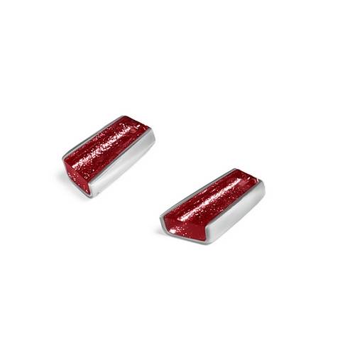 Rose Deco Stripe Stud Earrings | The Jewellery Stop