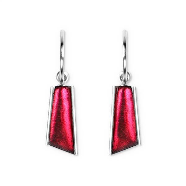 Pink Deco Stripe Creole Earrings | The Jewellery Stop