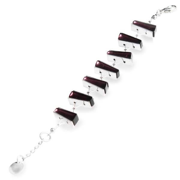 Aubergine Deco Stripe Bracelet