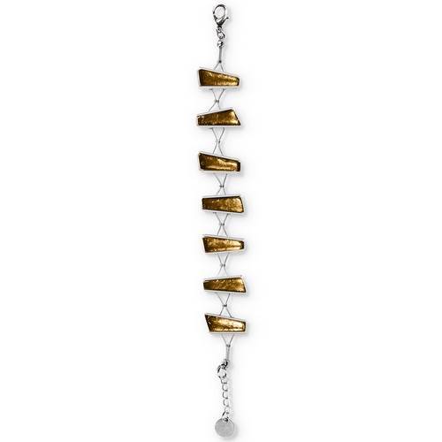Gold Deco Stripe Bracelet | The Jewellery Stop