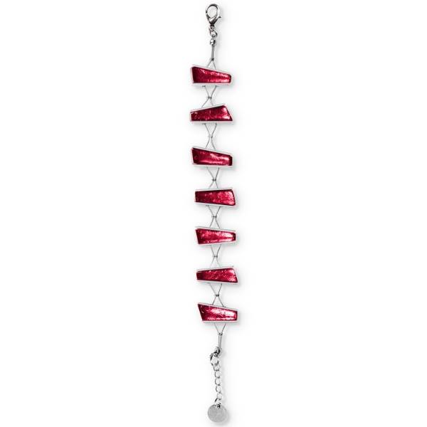 Pink Deco Stripe Bracelet | The Jewellery Stop