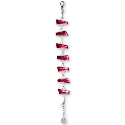 Pink Deco Stripe Bracelet | The Jewellery Stop