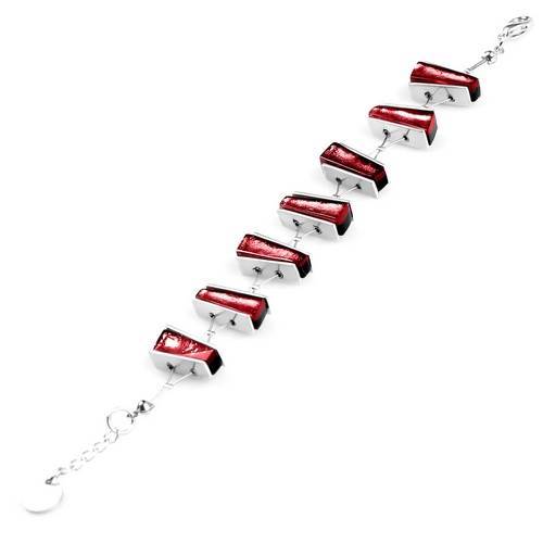 Rose Deco Stripe Bracelet | The Jewellery Stop