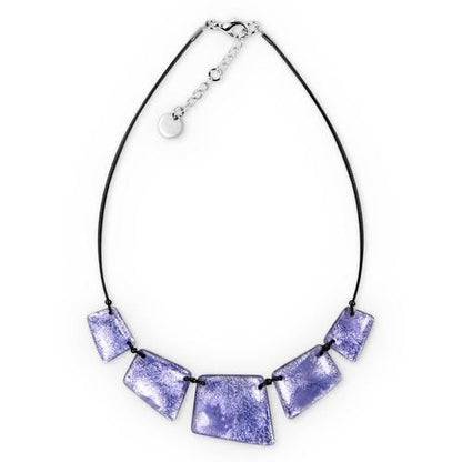 Lilac Patchwork Necklace