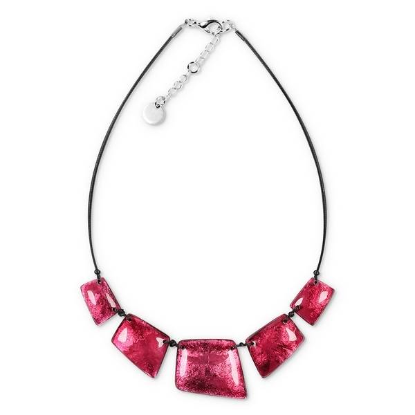 Pink Patchwork Necklace