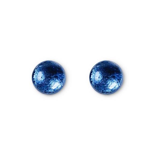 Navy Antique Circles Stud Earrings | The Jewellery Stop
