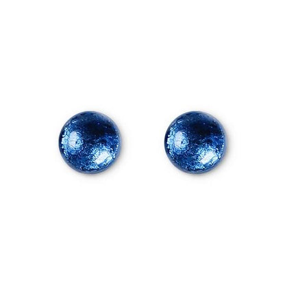 Navy Antique Circles Stud Earrings | The Jewellery Stop