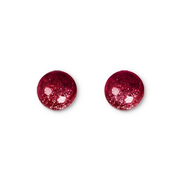 Pink Antique Circles Stud Earrings