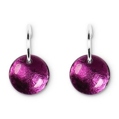 Purple Antique Circles Creole Earrings | The Jewellery Stop