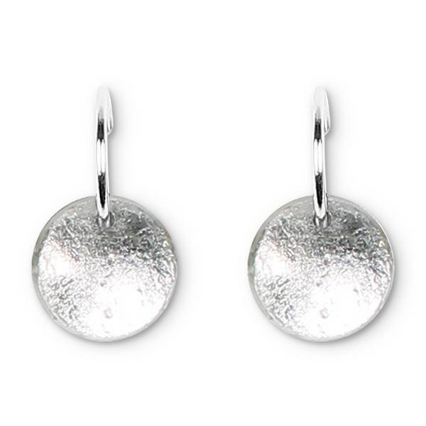 Silver Antique Circles Creole Earrings | The Jewellery Stop