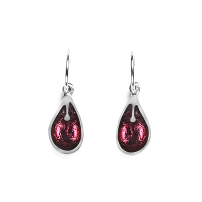 Plum Calachuchi Creole Earrings | The Jewellery Stop
