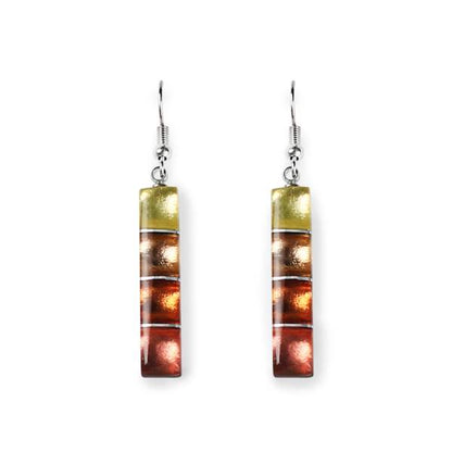 Pastels Classic Stripes Fish Hook Earrings | The Jewellery Stop