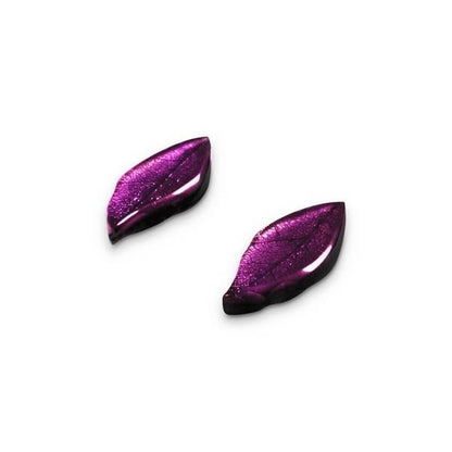 Berry Skeletal Leaf Stud Earrings | The Jewellery Stop