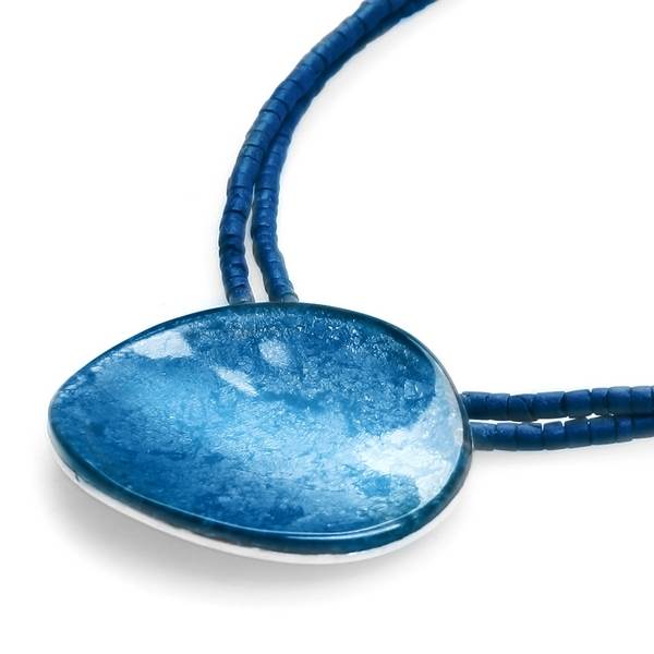Sky Curved Ovals Pendant on Coco
