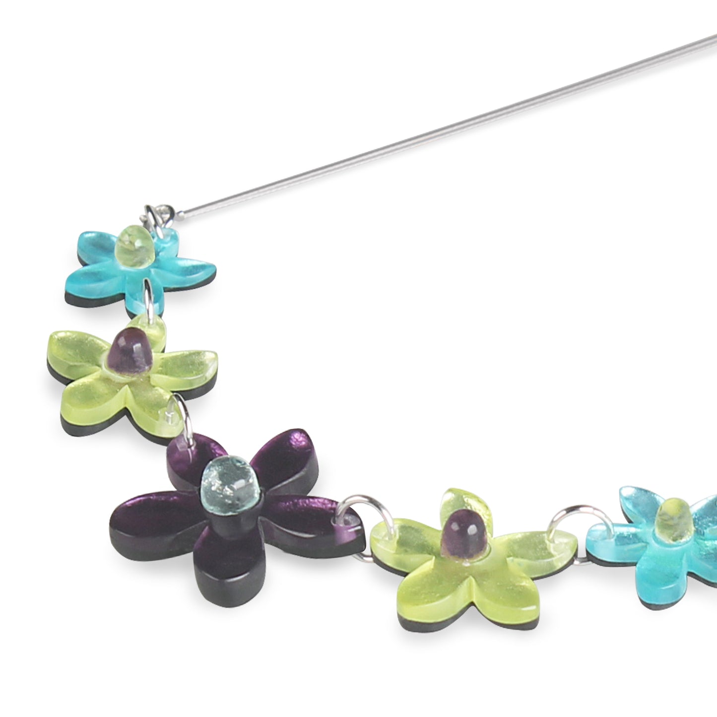 Kingfisher Flower Necklace