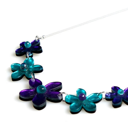 Peacock Flower Necklace