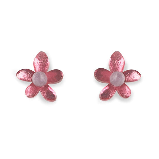 Blush Flower Stud Earrings | The Jewellery Stop
