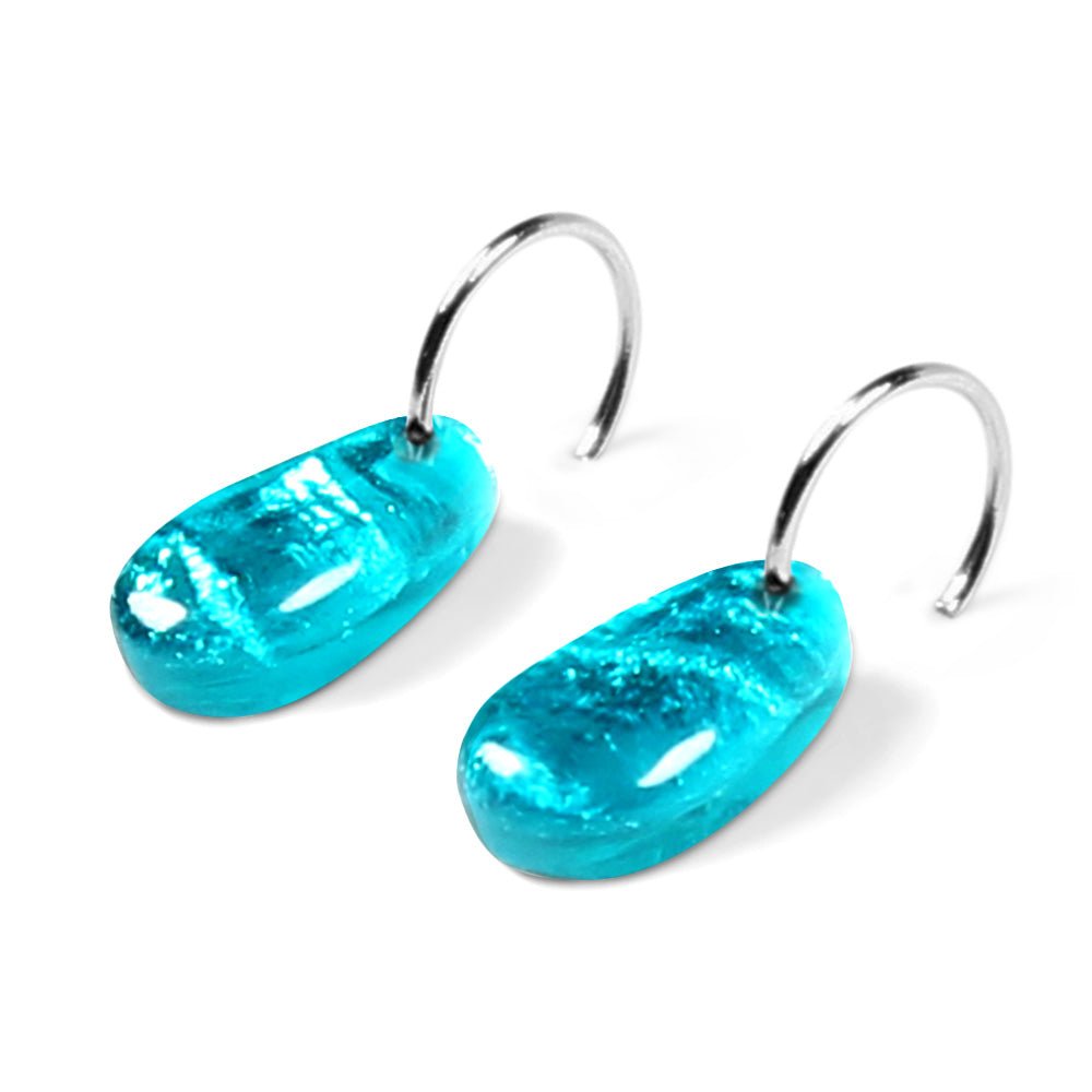 Teal Africa Creole Earrings | The Jewellery Stop