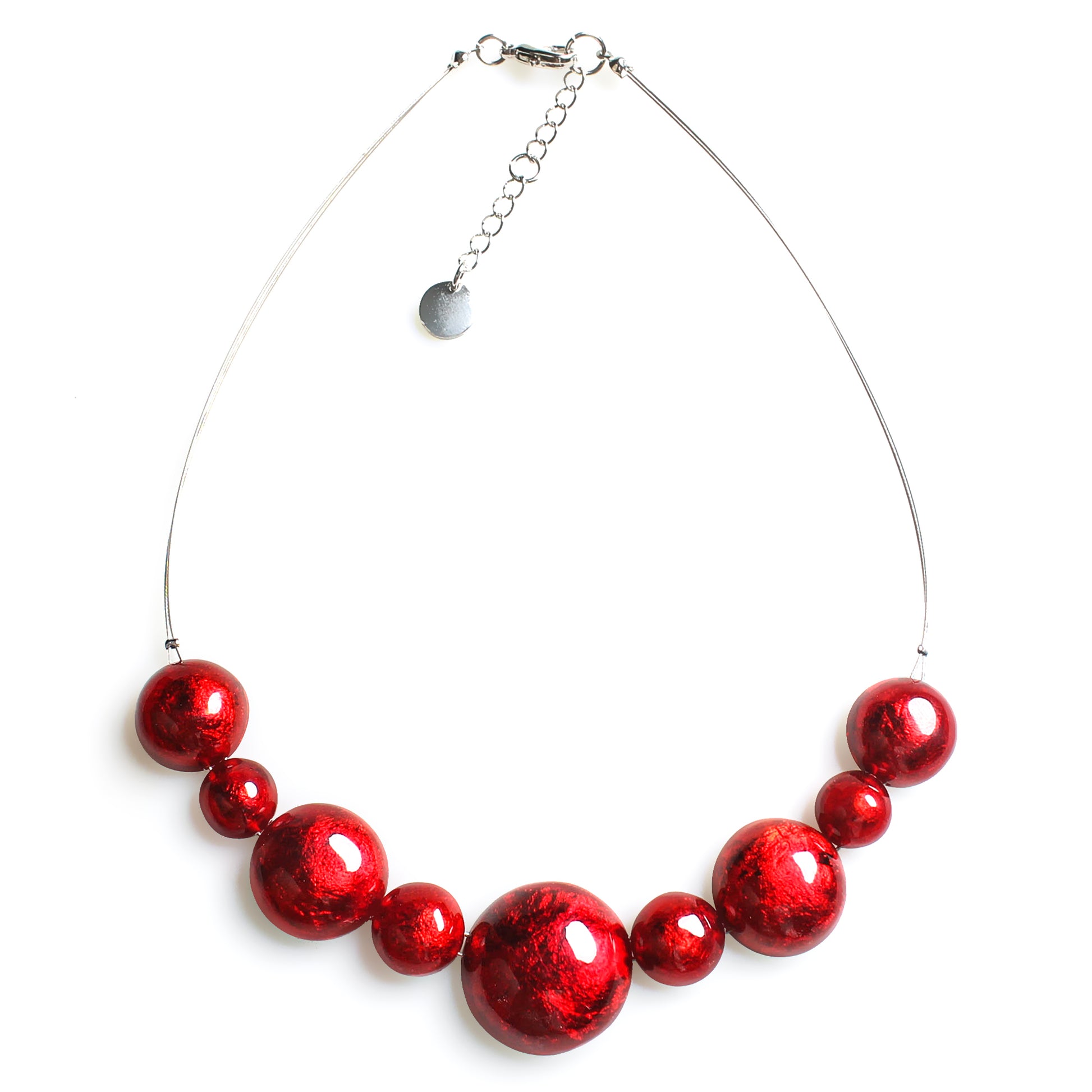 Red Cabouchon Necklace