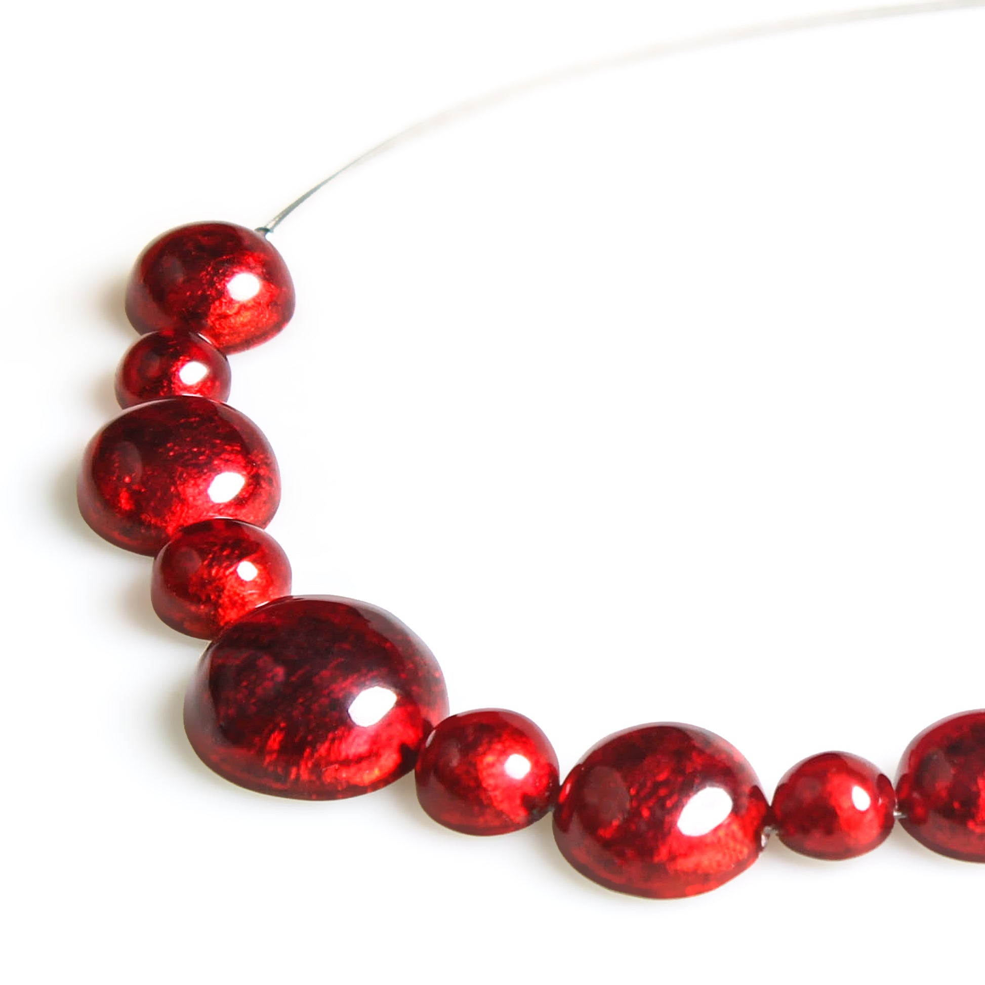 Red Cabouchon Necklace
