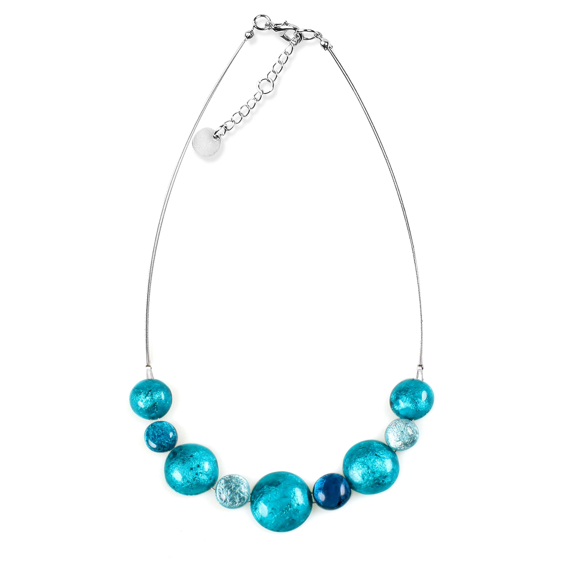 Teal Cabouchon Necklace