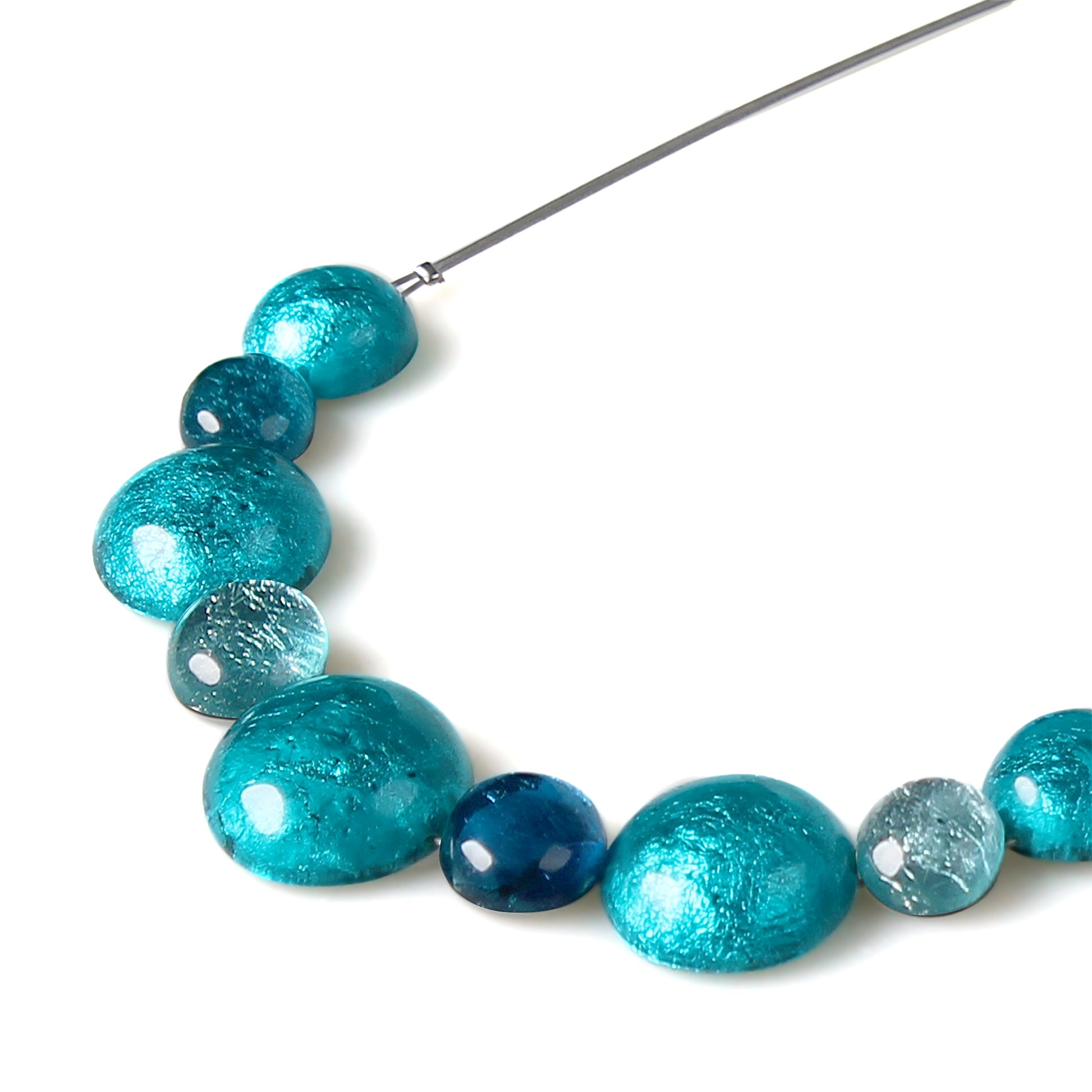 Teal Cabouchon Necklace