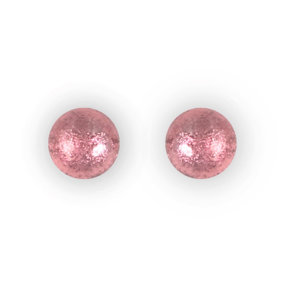 Pink Cabouchon Medium Stud Earrings | The Jewellery Stop