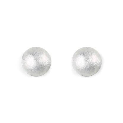 Silver Cabouchon Medium Stud Earrings | The Jewellery Stop