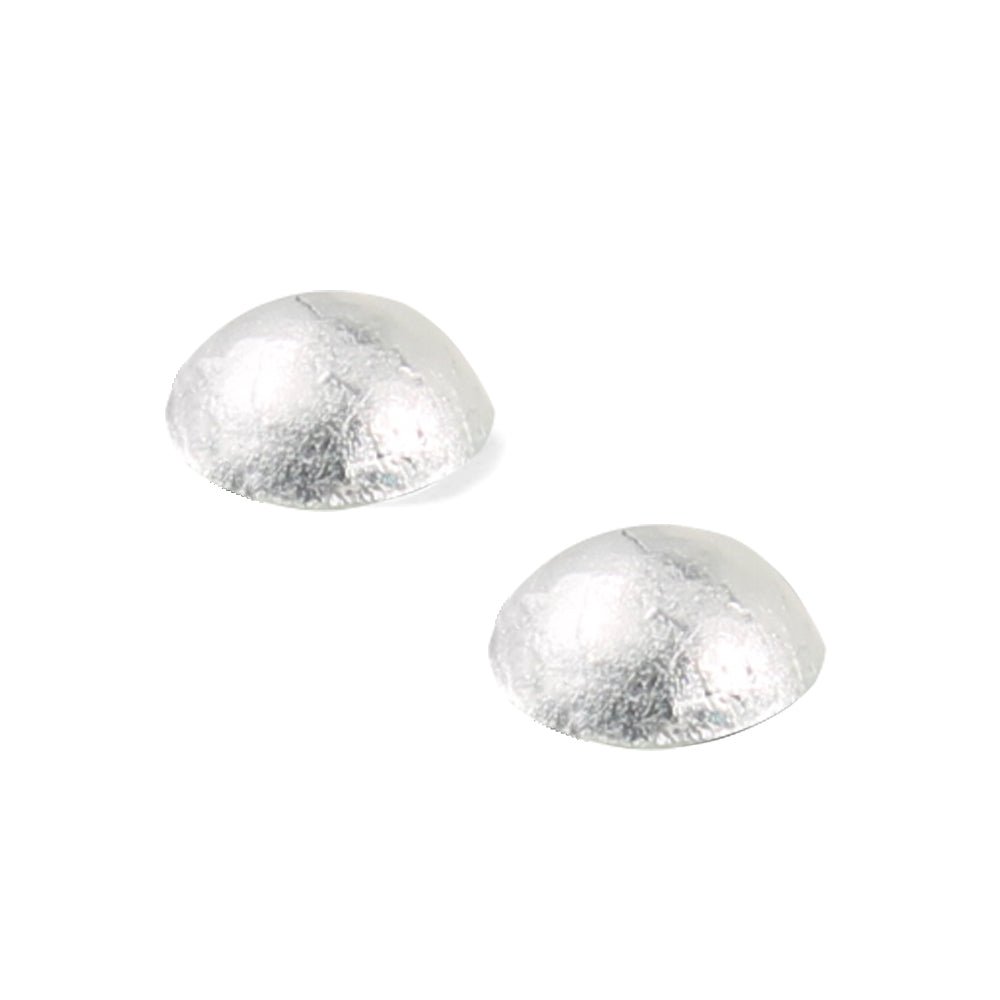 Silver Cabouchon Medium Stud Earrings | The Jewellery Stop