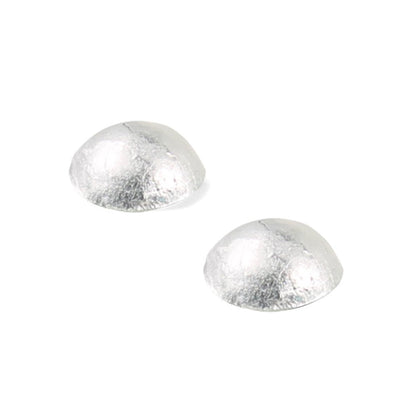 Silver Cabouchon Medium Stud Earrings | The Jewellery Stop