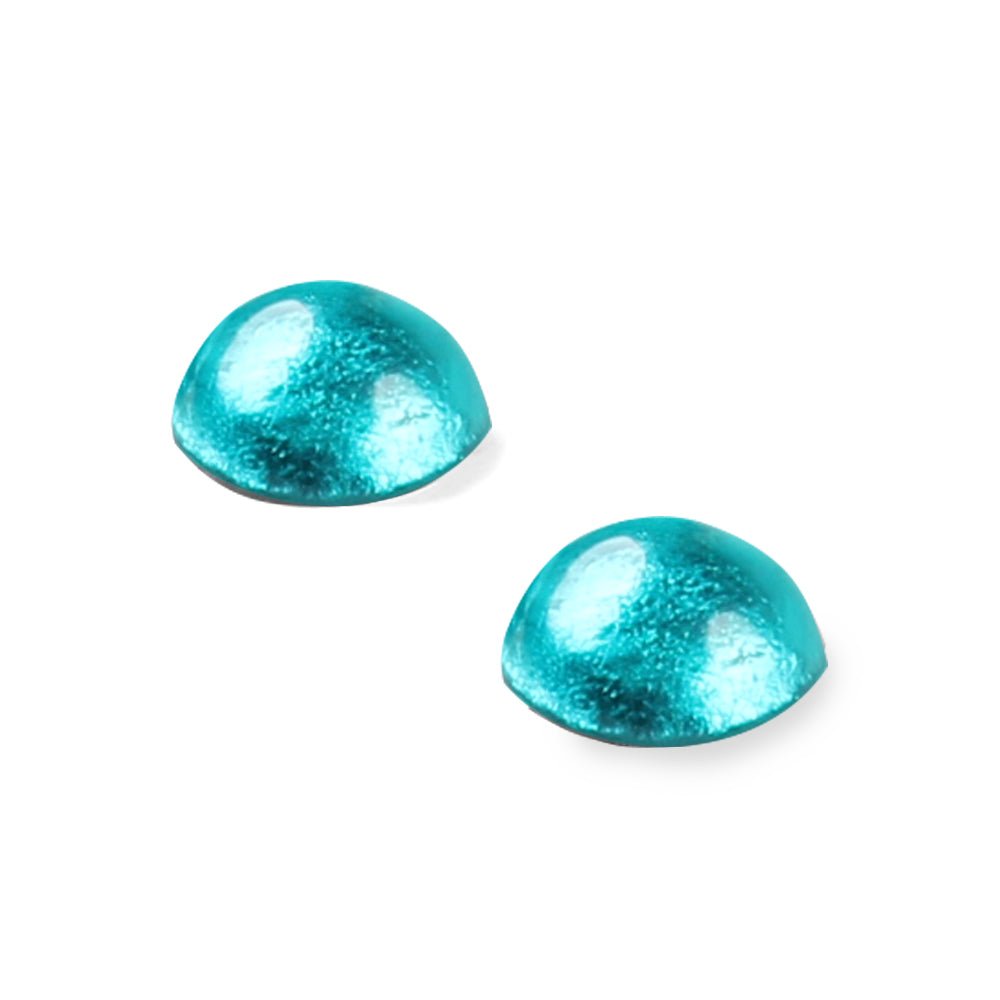 Teal Cabouchon Medium Stud Earrings | The Jewellery Stop