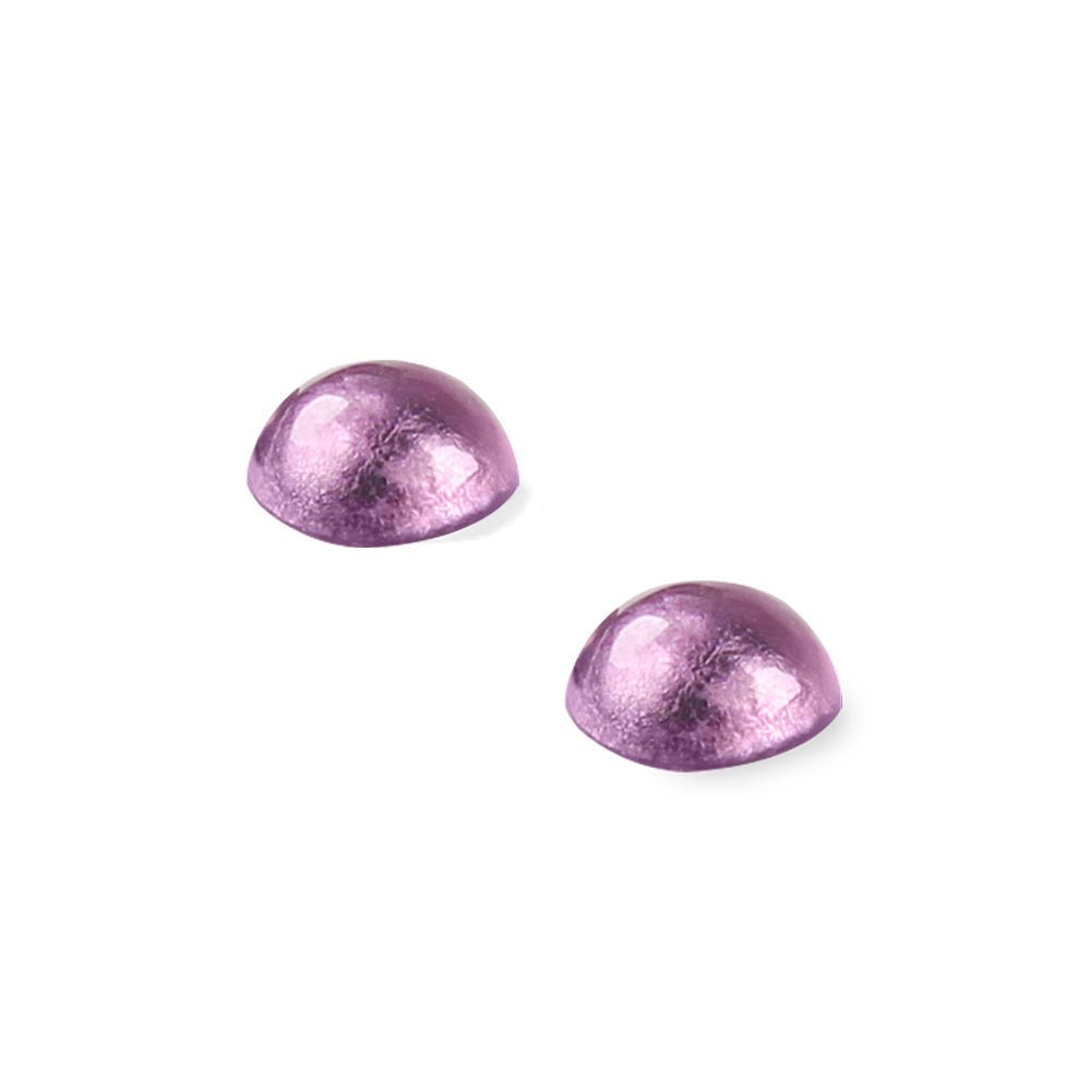 Purple Cabouchon Small Stud Earrings | The Jewellery Stop