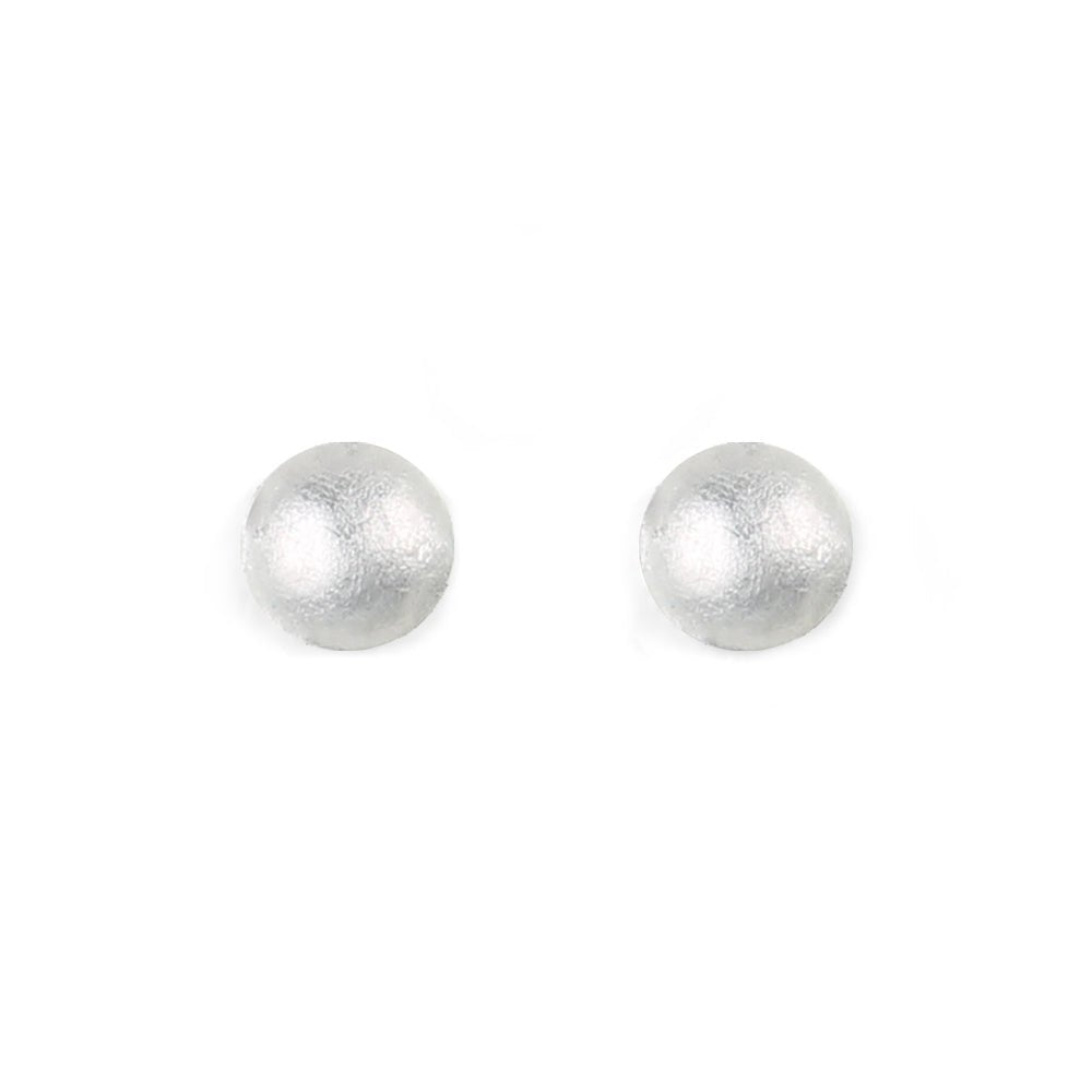Silver Cabouchon Small Stud Earrings | The Jewellery Stop