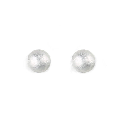 Silver Cabouchon Small Stud Earrings | The Jewellery Stop