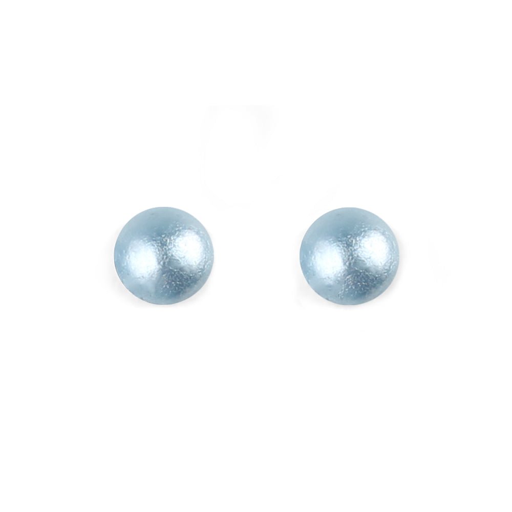 Sky Cabouchon Small Stud Earrings | The Jewellery Stop