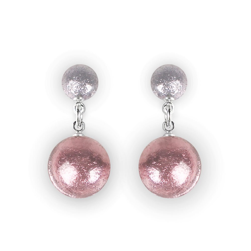 Pastels Cabouchon Double Drop Stud Earrings | The Jewellery Stop