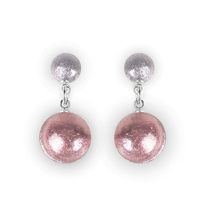 Pastels Cabouchon Double Drop Stud Earrings | The Jewellery Stop