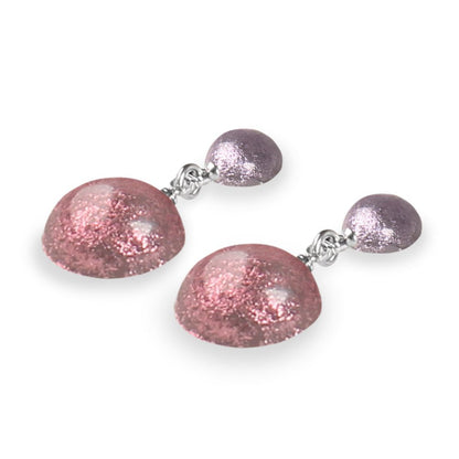 Pastels Cabouchon Double Drop Stud Earrings | The Jewellery Stop