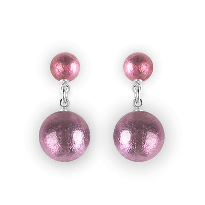 Rainbow Cabouchon Double Drop Stud Earrings | The Jewellery Stop