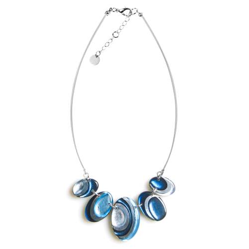 Ice Oval Swirl Necklace