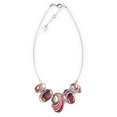 Rose Oval Swirl Necklace