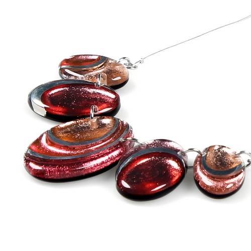 Rose Oval Swirl Necklace