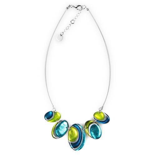 Seaweed Oval Swirl Necklace