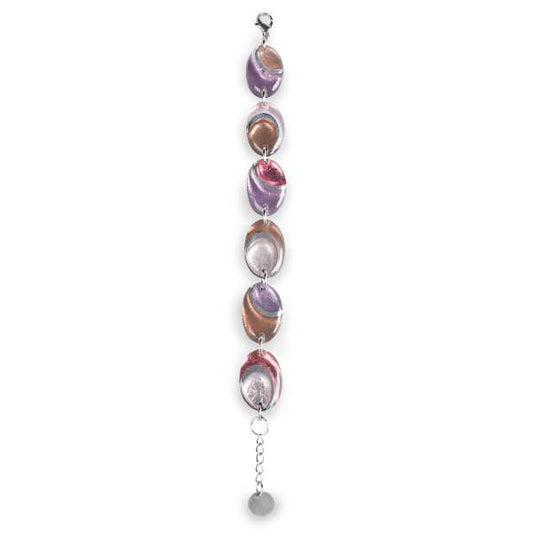 Blush Oval Swirl Bracelet | The Jewellery Stop