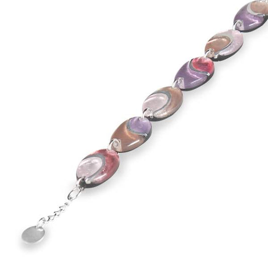 Blush Oval Swirl Bracelet | The Jewellery Stop