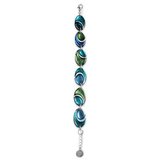 Jade Oval Swirl Bracelet | The Jewellery Stop