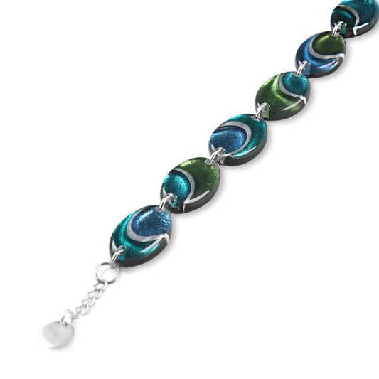 Jade Oval Swirl Bracelet | The Jewellery Stop