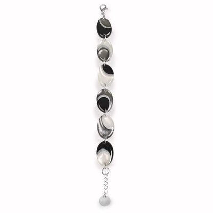 Silhouette Oval Swirl Bracelet | The Jewellery Stop