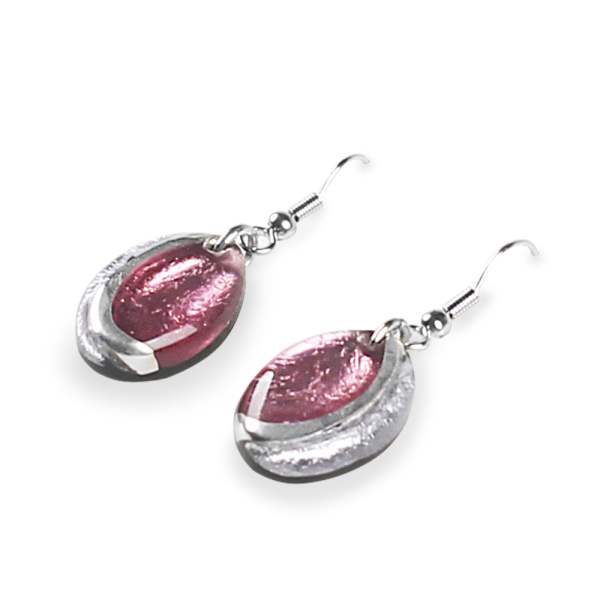 Pastels Oval Swirl Fish Hook Earrings | The Jewellery Stop