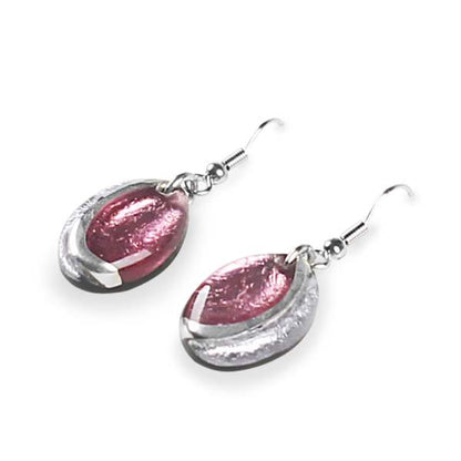 Pastels Oval Swirl Fish Hook Earrings | The Jewellery Stop